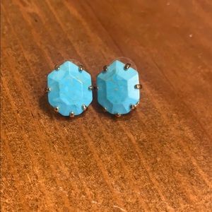Turquoise Kendra Scott Morgan stud earrings
